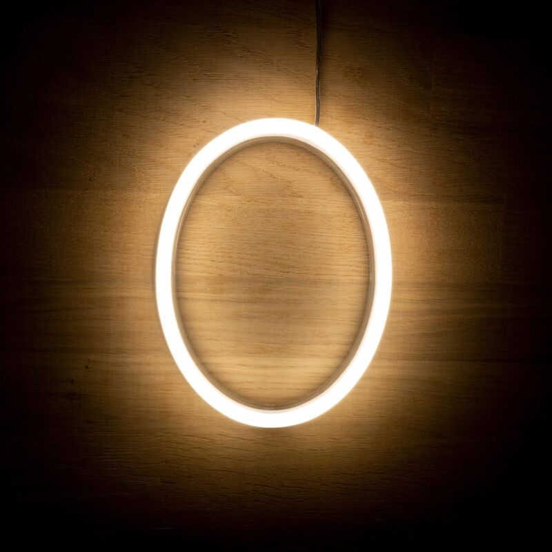 foto del prodotto numeri e simboli led neon 0