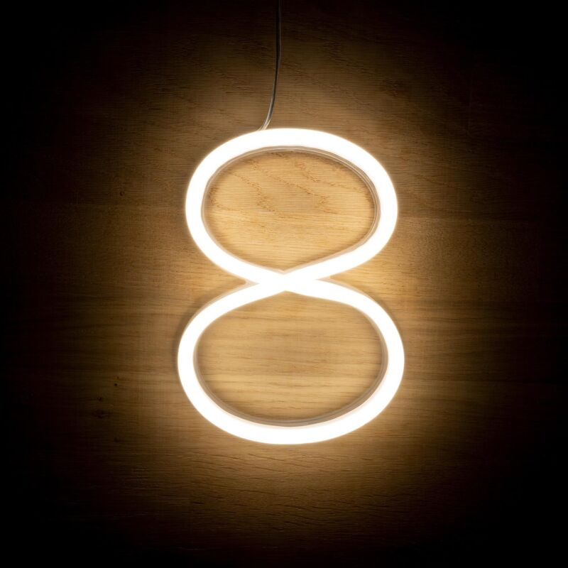 foto del prodotto numeri e simboli led neon 8