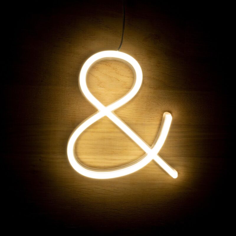 foto del prodotto numeri e simboli led neon 
