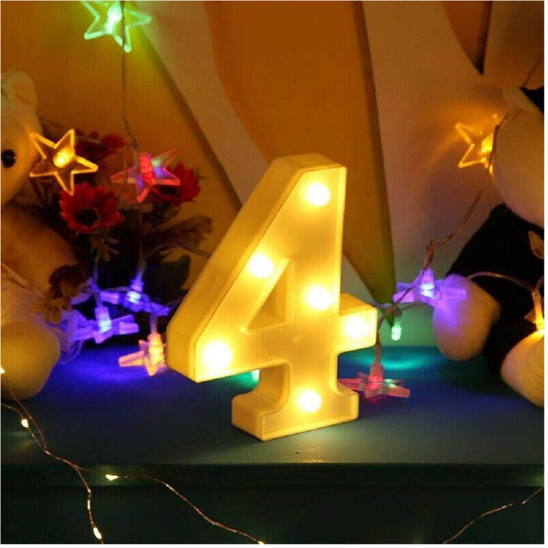 foto del prodotto numero 4 luminoso bianco a led decoro per eventi feste luce calda 3000k 16x3cm - - trade shop traesio