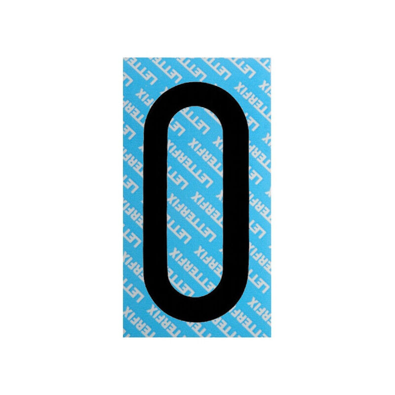 foto del prodotto numero adesivo nero serie t80 0 letterfix