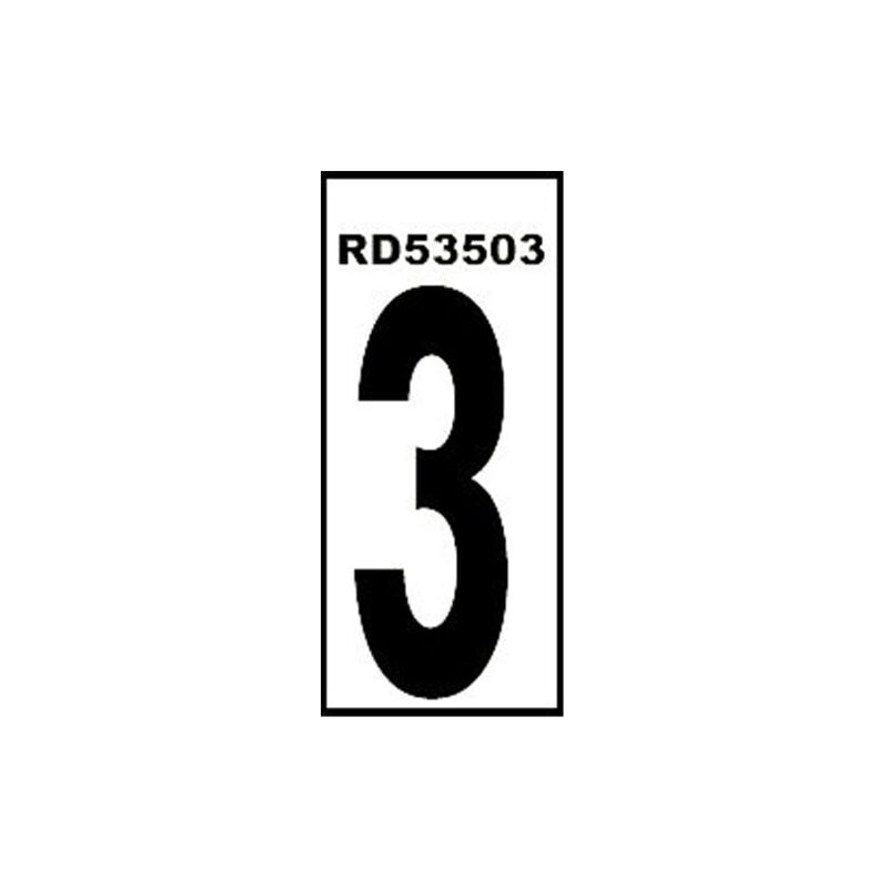 foto del prodotto numero adesivo normaluz 3 4,6x14 pvc glasspack 0,4 rd53503