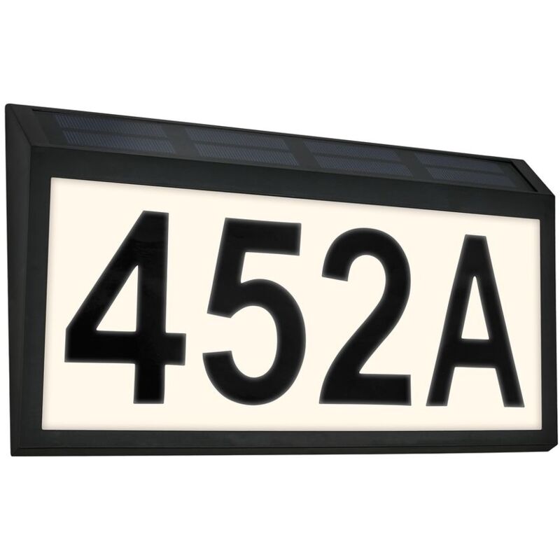 foto del prodotto numero civico illuminato lampada da esterno illuminazione da esterno sensore crepuscolare solare