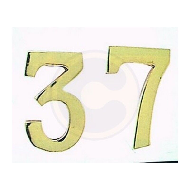 foto del prodotto numero civico in ottone 1 mm.100. prezzo per 1 pezzo.