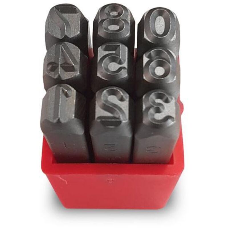 foto del prodotto numero di colpo 5 mm set di 9 numeri
