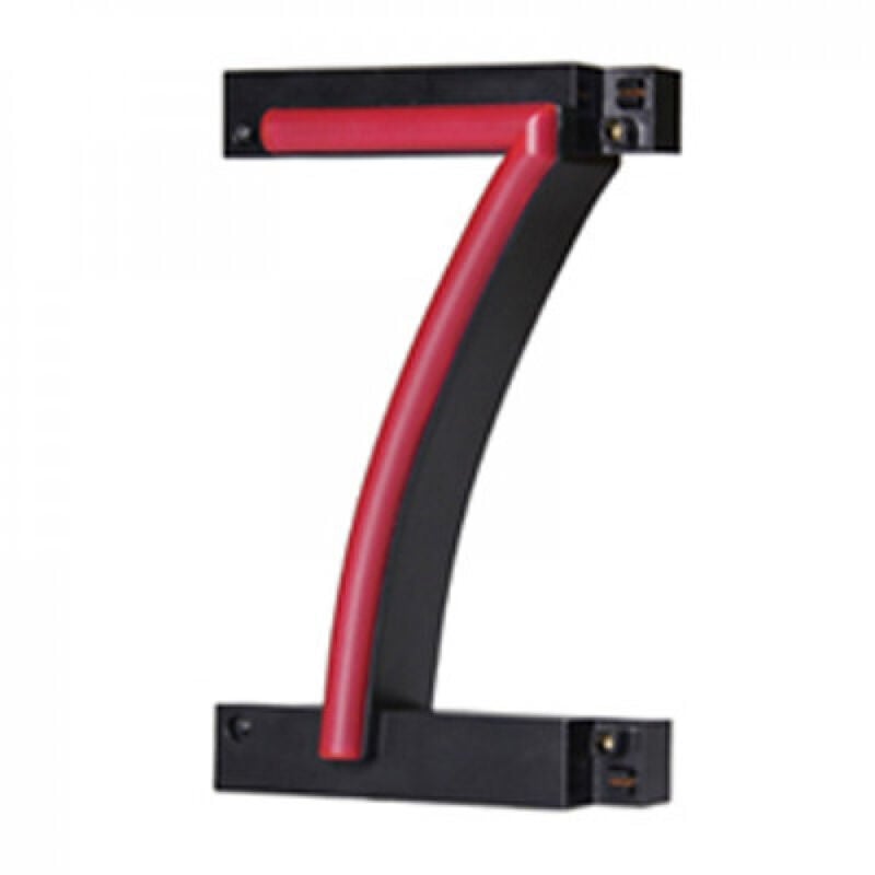 foto del prodotto numero led neon 7 larghezza 87mm altezza 161mm sfondo 38mm