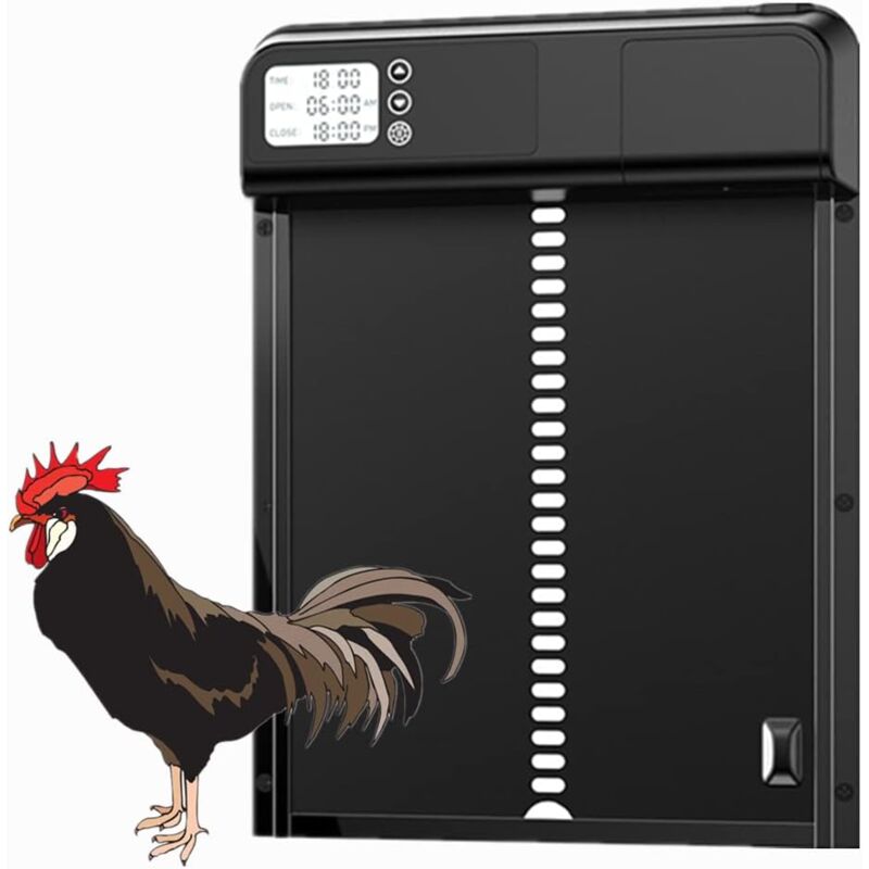 immagine 0 del prodotto nuova porta automatica per pollaio, porta per pollaio in metallo 3.0 intelligente, porta per animali in metallo con timer, adatta per polli, anatre,