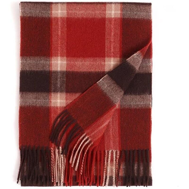 foto del prodotto nuova sciarpa scozzese arcobaleno per uomo e donna, design con nappe alla moda e versatile, sciarpa in pura lana morbida e confortevole - sollbry