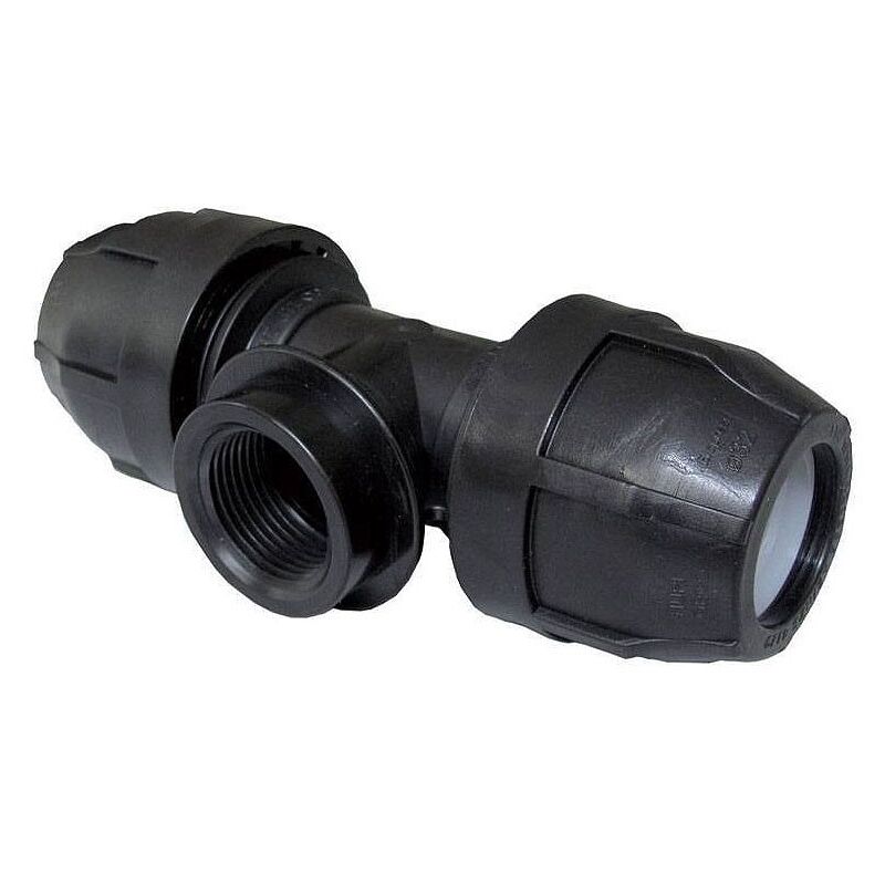 foto del prodotto nupi raccordo a tee 90 filettato femmina diametro 32x32 mm 1 in pe 10ktf3210
