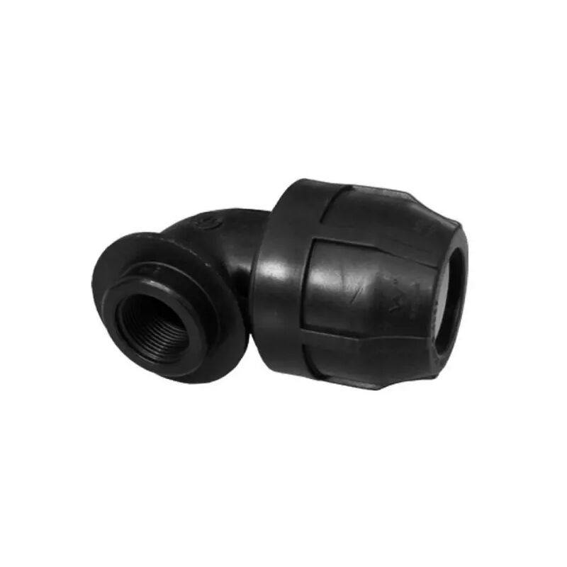 foto del prodotto nupi raccordo curvo a compressione femmina femmina in polipropilene serie elopress 32x1 pn16