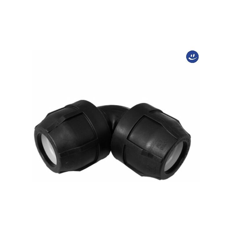 foto del prodotto nupi raccordo curvo intermedio a compressione femmina femmina in polipropilene serie elopress 32 pn20