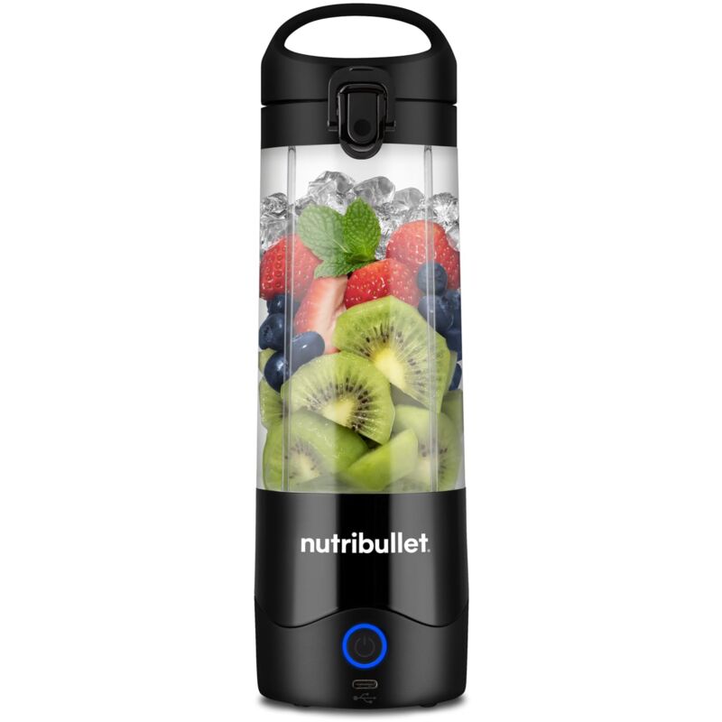 foto del prodotto nutribullet leggero frullatore portatile, 475ml bpa free tritan, mini frullatore, lama a 4 punte in acciaio inox, frullatore multifunzione,