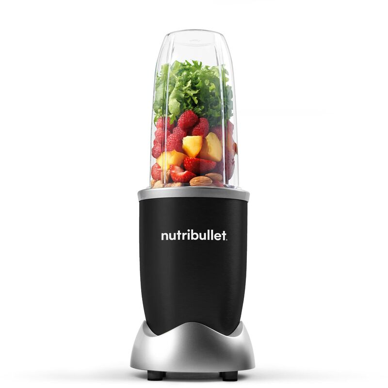 foto del prodotto nutribullet pro 900, frullatore elettrico, tritatutto, frullatore smoothie, frullatore tritatutto multifunzione, potenza 900 watt, nb904b