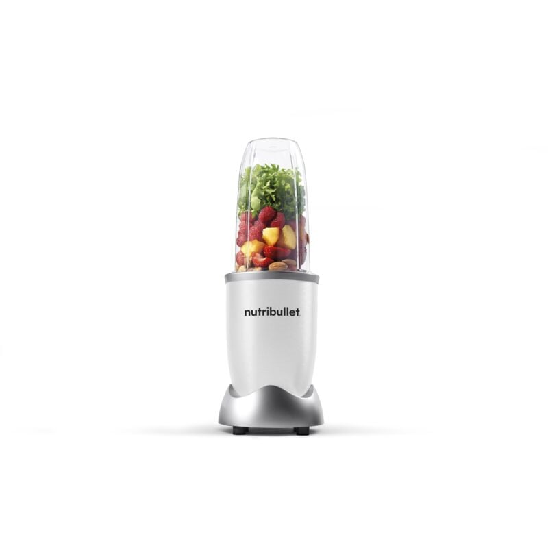 foto del prodotto nutribullet pro 900, frullatore elettrico, tritatutto, frullatore smoothie, frullatore tritatutto multifunzione, potenza 900w, bicchiere da 700ml,