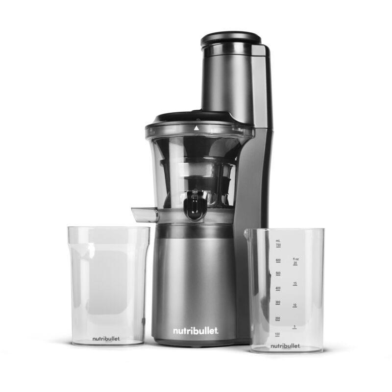 foto del prodotto nutribullet slow juicer, estrattore di succo a freddo, estrattore frutta e verdura, potenza 150w, vaschetta per polpa da 887ml, caraffa da 700ml,