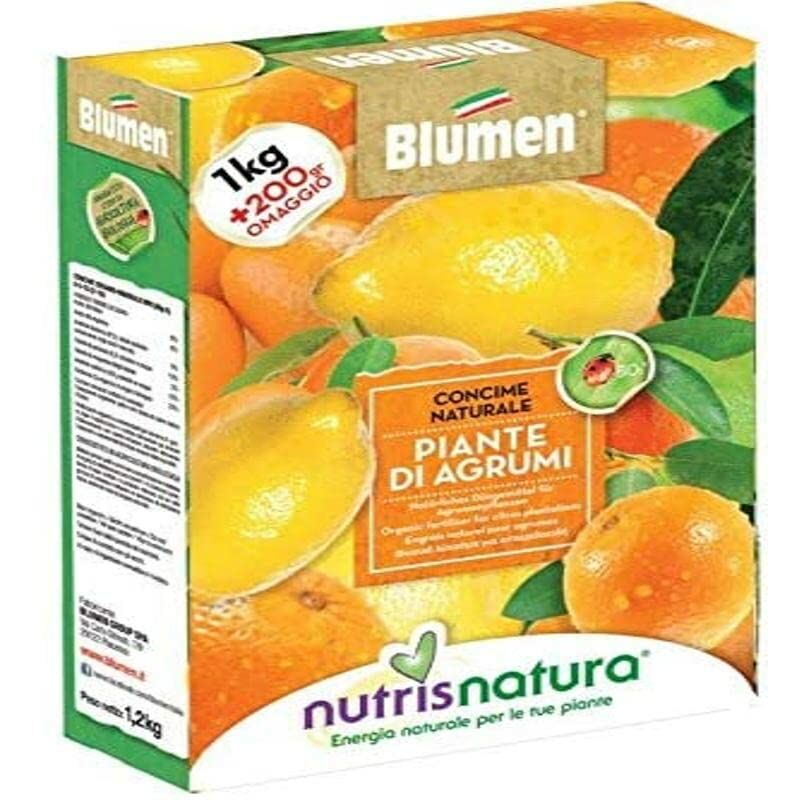 foto del prodotto nutrisnatura concime naturale limoni, kumquat e piante di agrumi