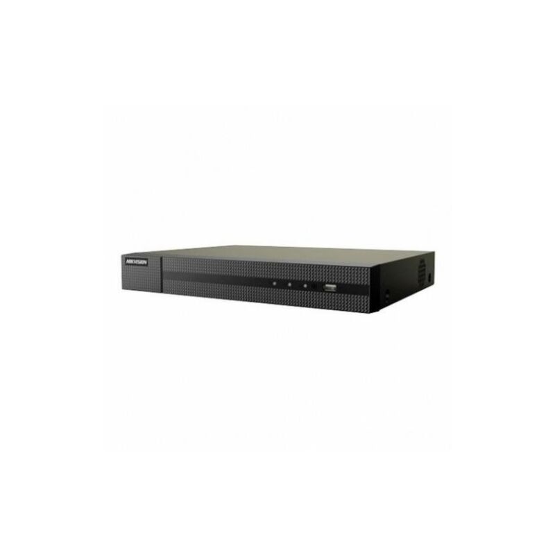 foto del prodotto nvr 8 canali poe hikvision hiwatch series 4k hd 8ch 8mpx con switch 8 porte poe h.265 80mbps p2p onvif hwn 4108mh 8p b 