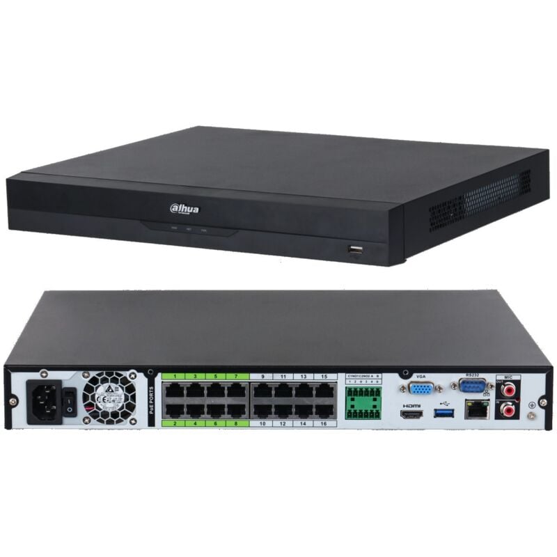 foto del prodotto nvr pro 16ch poe wizsense nvr5216 16p ei dahua