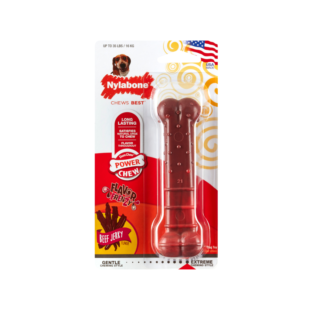 foto del prodotto nylabone extreme manzo osso gioco m l 14 x p 4 x h 2,5 cm