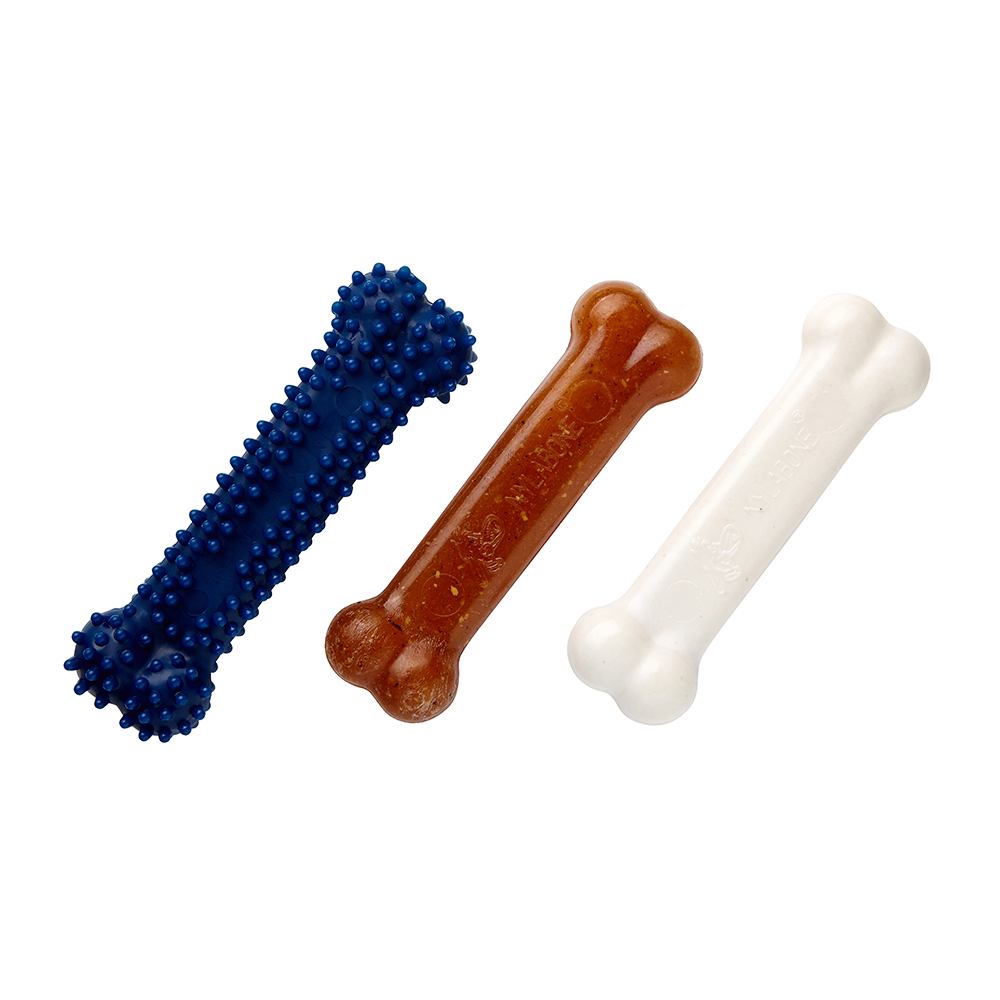 foto del prodotto nylabone puppy starter kit dog chew small