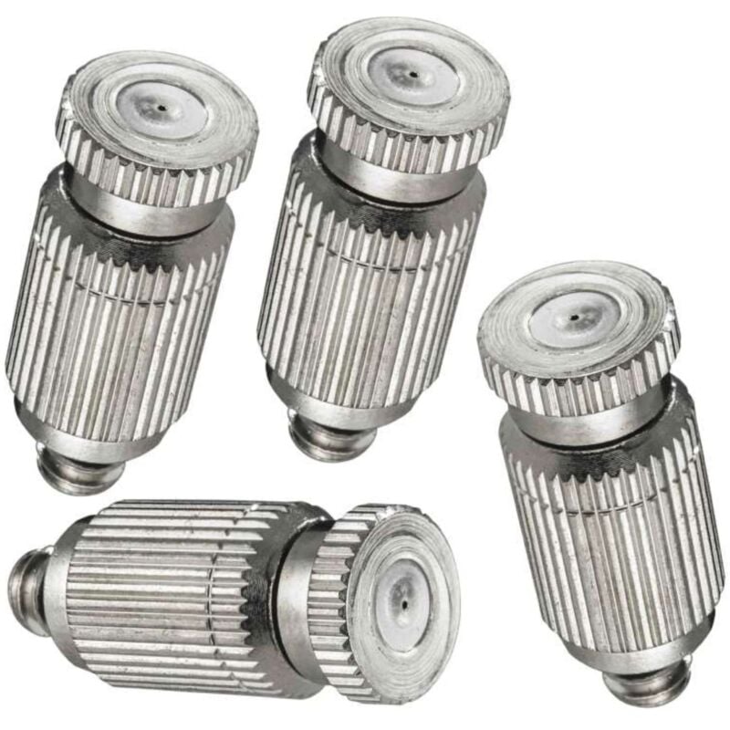 foto del prodotto o fresh set di 4 ugelli antigoccia per terrazza per nebulizzatore per esterno o fresh qualit in acciaio inox garantisce una nebulizzazione