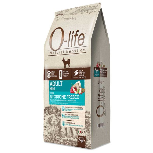foto del prodotto o life dog grain free adult mini storione e tonno 7 kg 1 ordine scegli lo sconto bzr5 bzr20 200 punti fedelt 