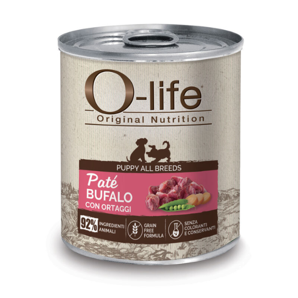 foto del prodotto o life dog puppy pat grain free 400 gr bufalo e ortaggi 1 ordine scegli lo sconto bzr5 bzr20 200 punti fedelt 