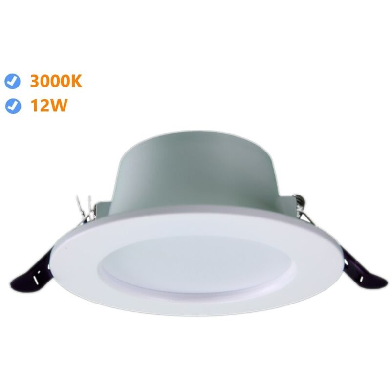 foto del prodotto oasis led downlight oasis redondo embrace 12w 3000k white frame led oasis jandei