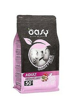 foto del prodotto oasy cane grain free adulto medium amp large maiale 12 kg