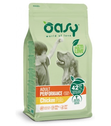 foto del prodotto oasy cane lifestage adulto performance pollo 12 kg new pack