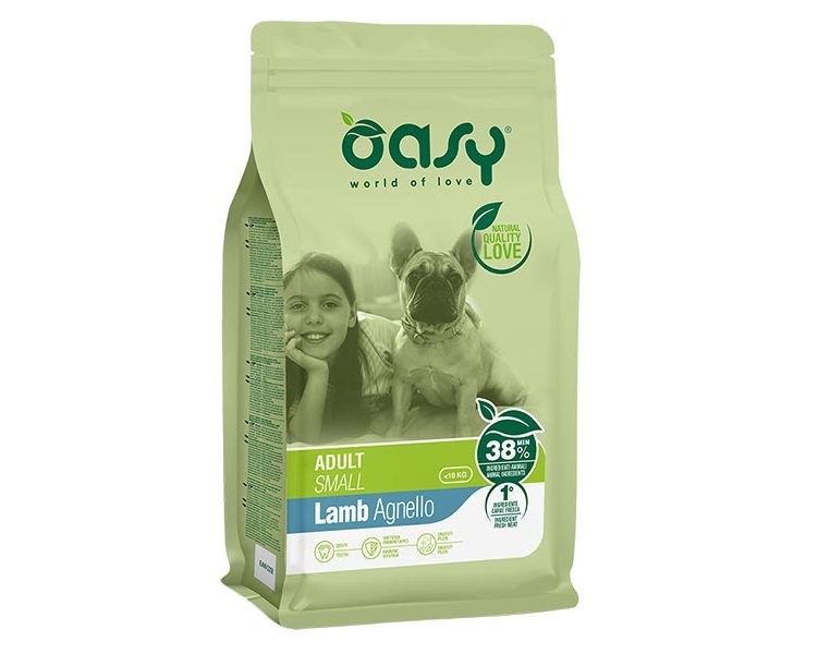 foto del prodotto oasy cane lifestage adulto small agnello 1 kg new pack