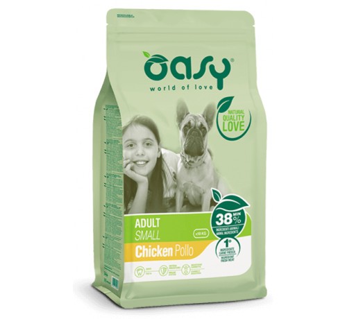 foto del prodotto oasy cane lifestage adulto small pollo 1 kg new pack