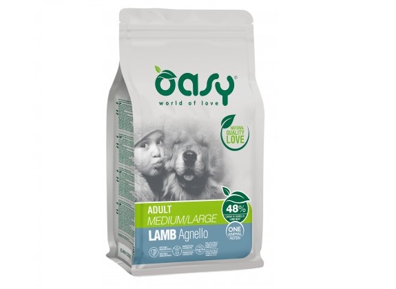foto del prodotto oasy cane oap adulto medium&amp;large agnello 12 kg new pack
