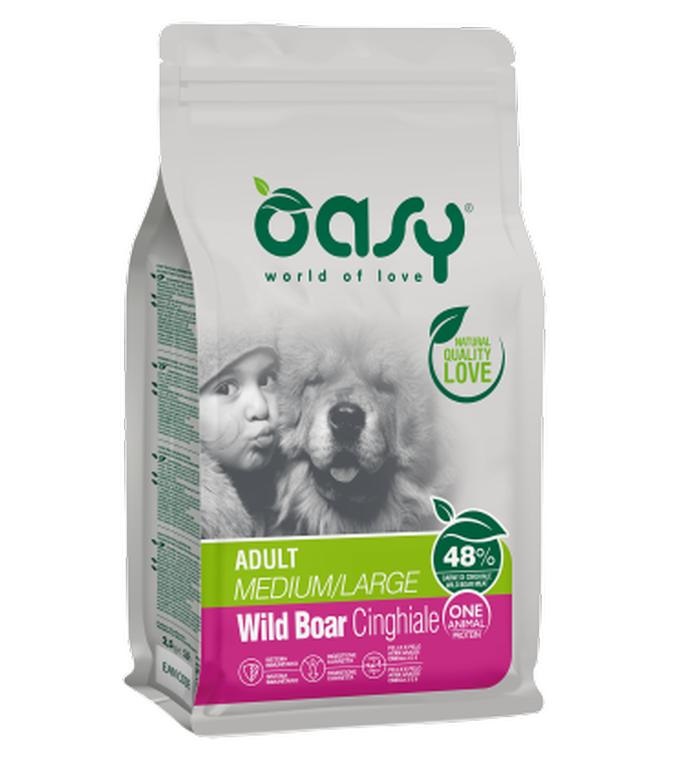 foto del prodotto oasy cane oap adulto medium amp large cinghiale 12 kg new pack