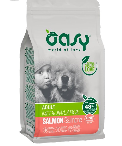 foto del prodotto oasy cane oap adulto medium amp large salmone 12 kg new pack