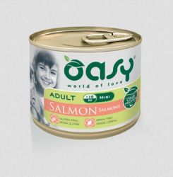foto del prodotto oasy cane oap adulto small amp mini salmone 200 gr