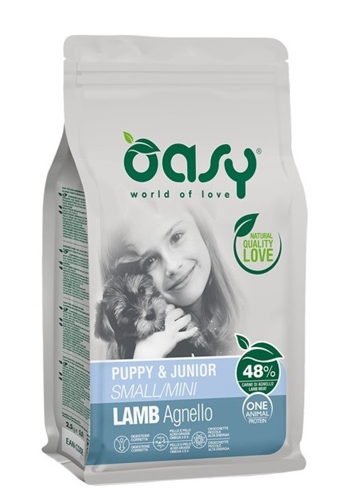 foto del prodotto oasy cane oap puppy amp junior small amp mini agnello 800 gr new pack
