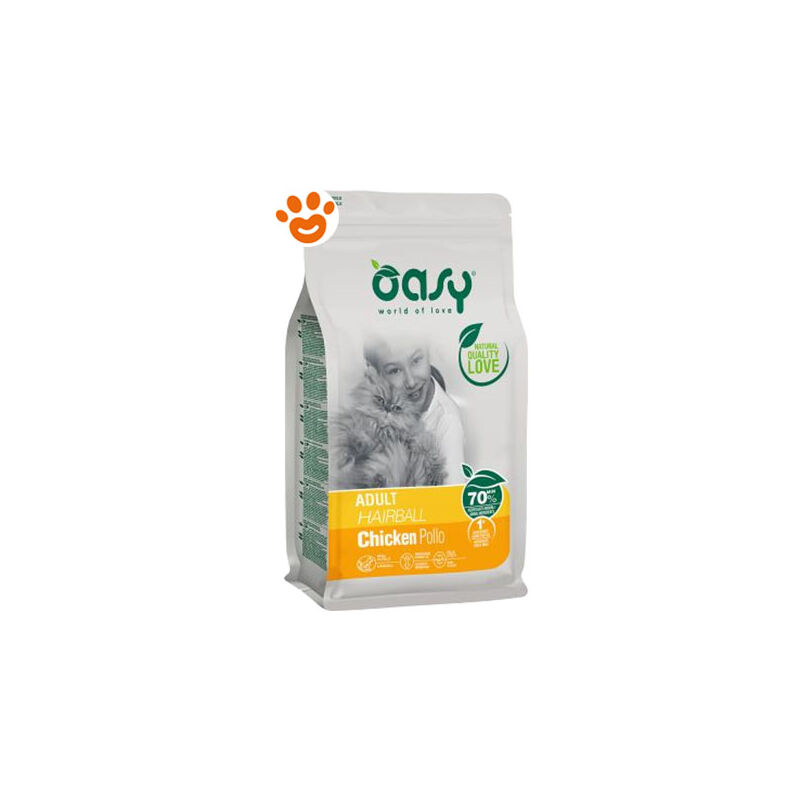 foto del prodotto oasy cat adult hairball pollo oasy cat adult hairball pollo sacco da 1,5 kg