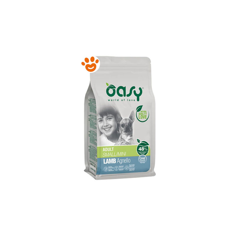 foto del prodotto oasy dog adult small mini monoproteico agnello dog adult small mini monoproteico agnello sacco da 2,5 kg