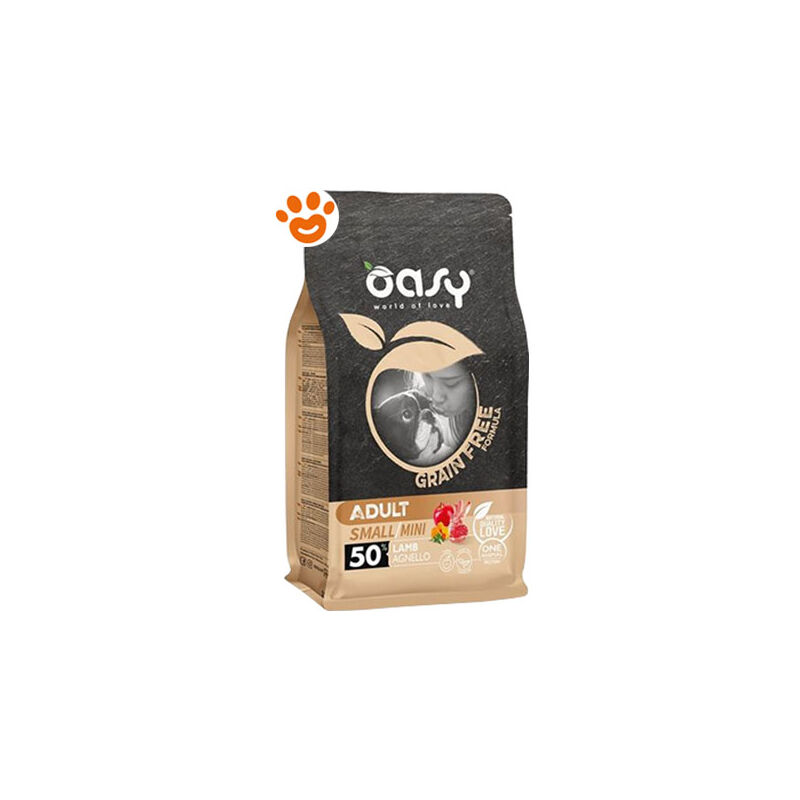 foto del prodotto oasy dog grain free adult small mini agnello dog grain free adult small mini agnello sacco da 2,5 kg