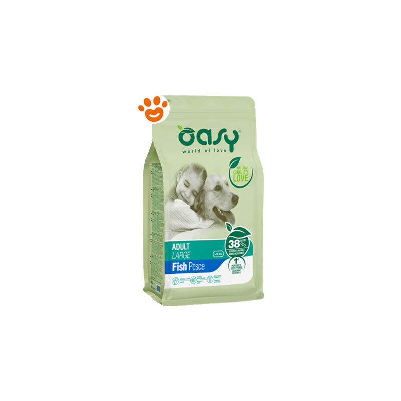 foto del prodotto oasy dog lifestage adult large pesce dog lifestage adult large pesce sacco da 12 kg