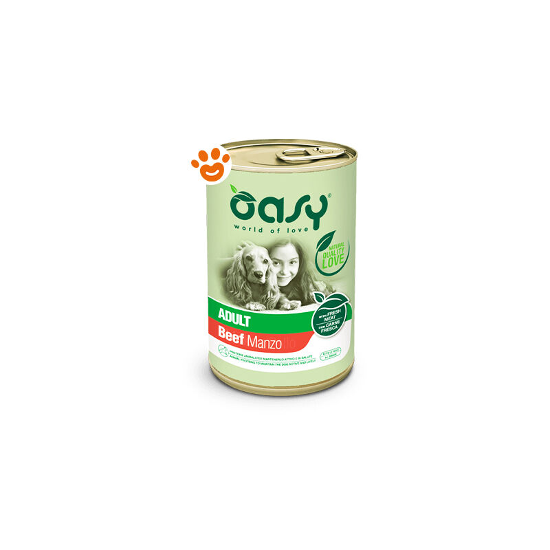 foto del prodotto oasy dog lifestage adult manzo dog lifestage adult manzo lattina da 400 gr