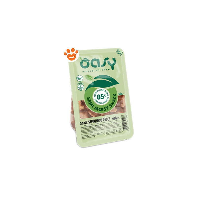 foto del prodotto oasy dog snack semiumido pesce dog snack semiumido pesce confezione da 80 gr