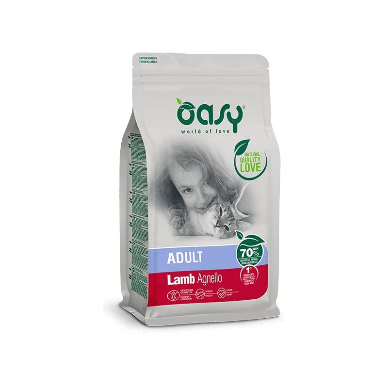 foto del prodotto oasy dry cat adult agnello 1,5kg