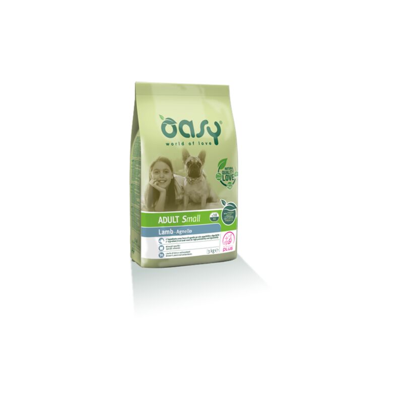 foto del prodotto oasy dry dog adult small agnello 1kg