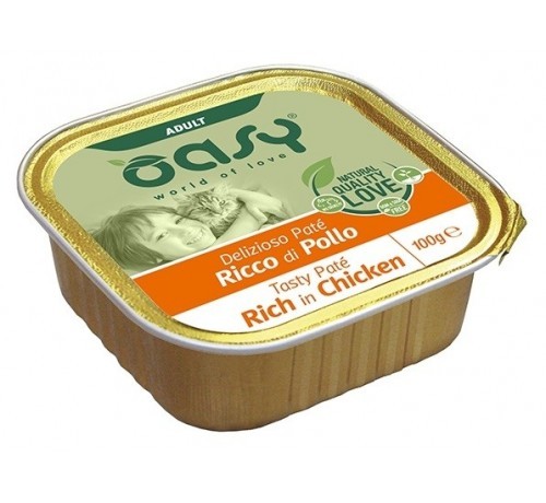 foto del prodotto oasy gatto delizioso pate 039 adulto anatra amp verdure 100 gr