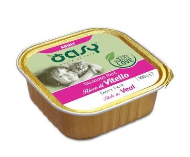 foto del prodotto oasy gatto delizioso pate 039 adulto vitello 100 gr