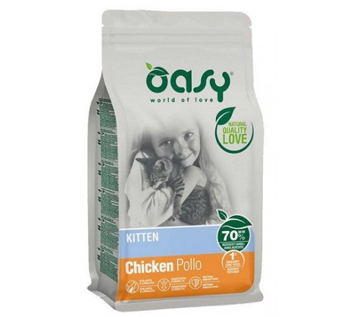 foto del prodotto oasy gatto lifestage kitten pollo 1,5 kg new pack