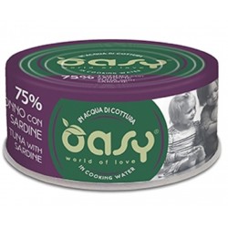 foto del prodotto oasy gatto more love in lattina adulto tonno amp sardine 70 gr