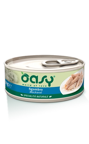 foto del prodotto oasy gatto specialita 039 naturali in lattina adulto sgombro 150 gr